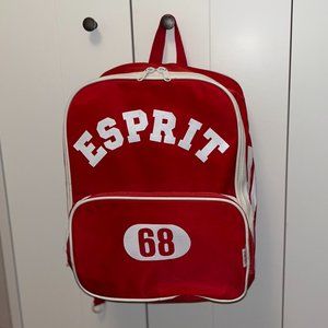 Vintage Red Esprit Backpack